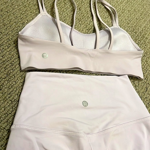 lululemon SET wunder under lavender leggings and cloud bra - Picture 9 of 9